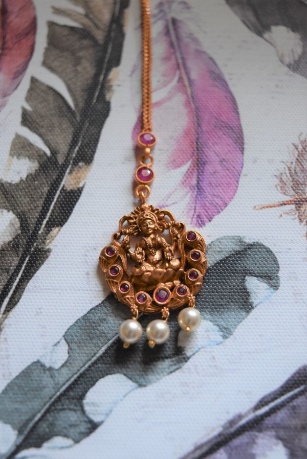 Antique Matte Mahalakshmi Tikka