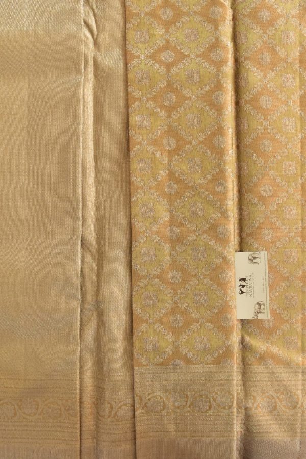 Gold Shade Pure Kanchipuram Silk Saree - Image 3
