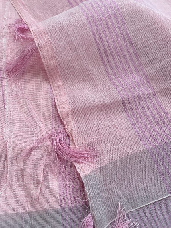 Semi Linen Casual Saree - Image 2