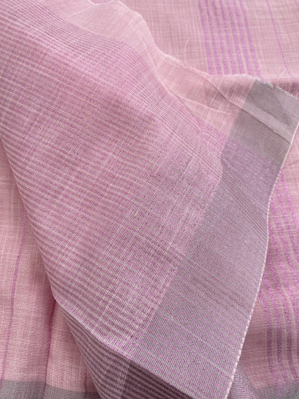 Semi Linen Casual Saree - Image 3