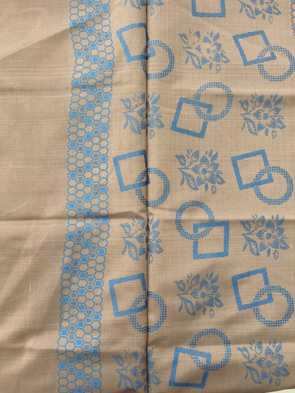 Bronze Shade Soft Silk Printed Saree - Image 3