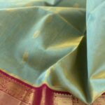 Sea Green & Hot Pink Silk Cotton Saree